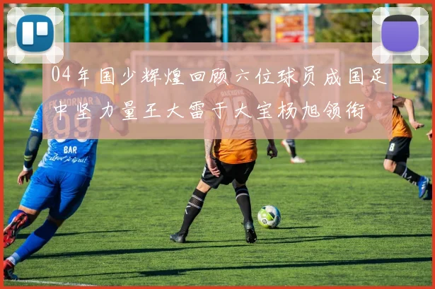 04年国少辉煌回顾六位球员成国足中坚力量王大雷于大宝杨旭领衔